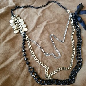 Betsey Johnson Tri Color Necklace